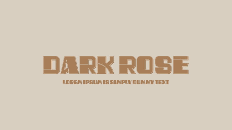 Dark Rose Font