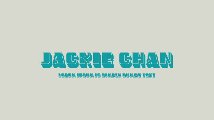 Jackie Chan Font