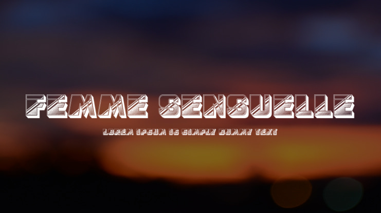 Femme Sensuelle Font