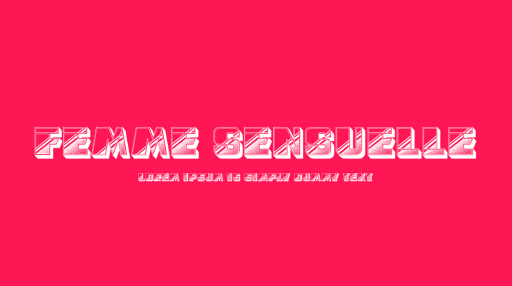 Femme Sensuelle Font
