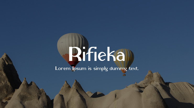 Rifieka Font