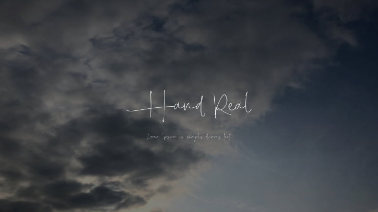 Hand Real Font