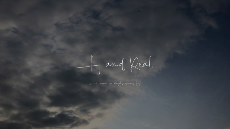 Hand Real Font