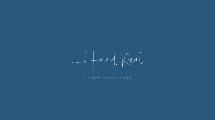 Hand Real Font