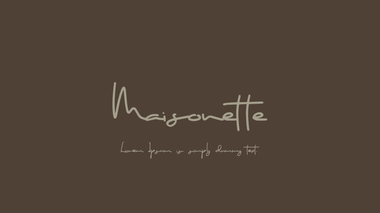 Maisonette Font