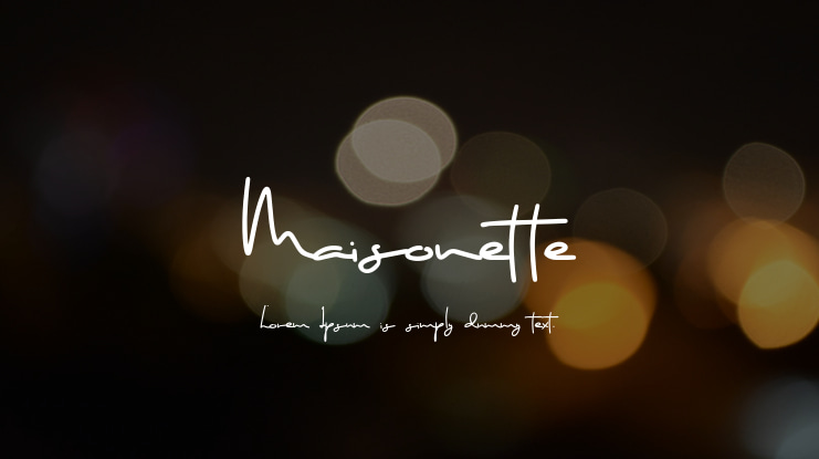 Maisonette Font