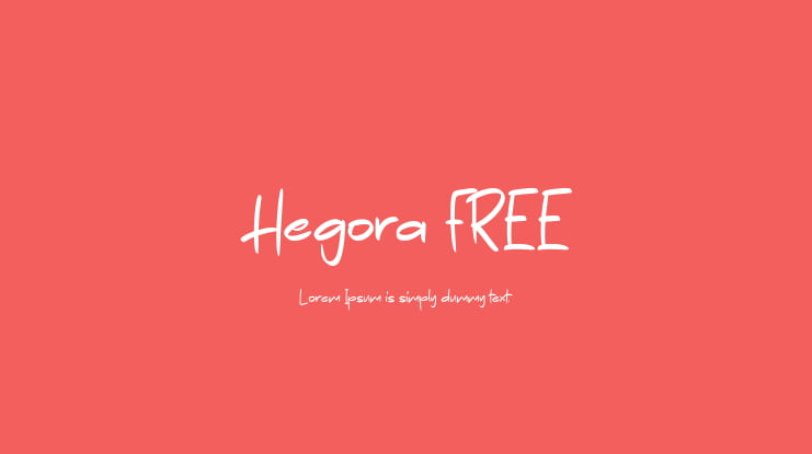 Hegora FREE Font
