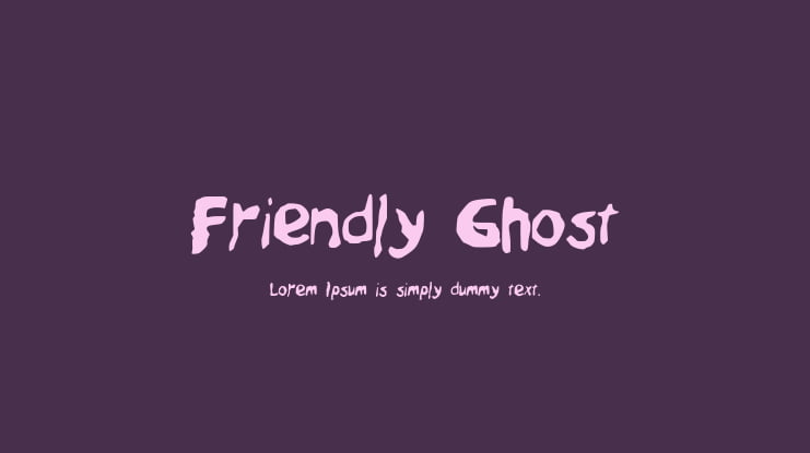 Friendly_Ghost Font