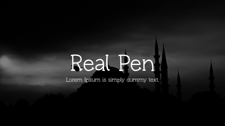 Real Pen Font