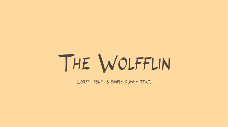 The Wolfflin Font