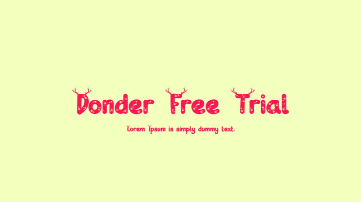 Donder Free Trial Font