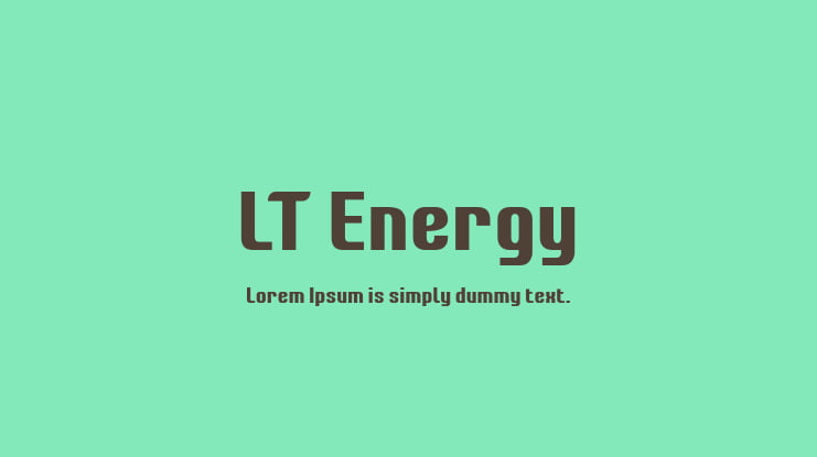 LT Energy Font Family
