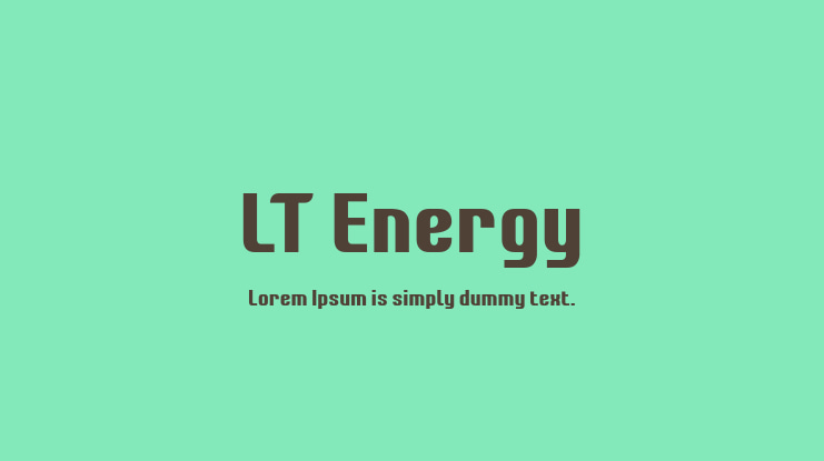 LT Energy Font Family