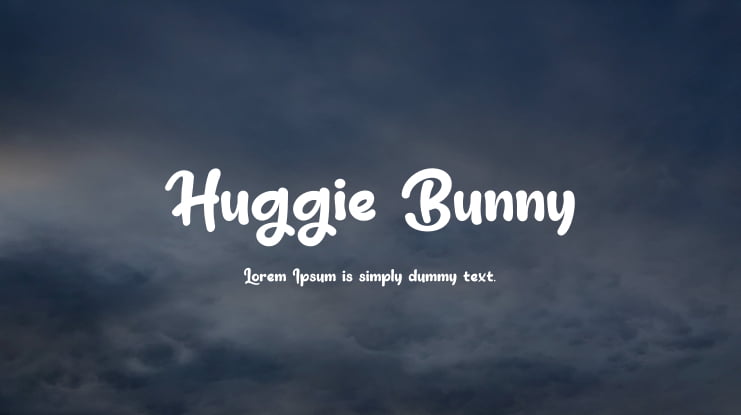Huggie Bunny Font