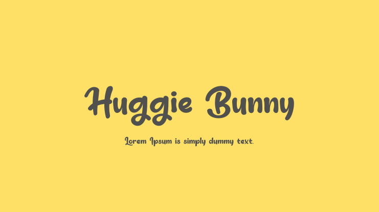 Huggie Bunny Font