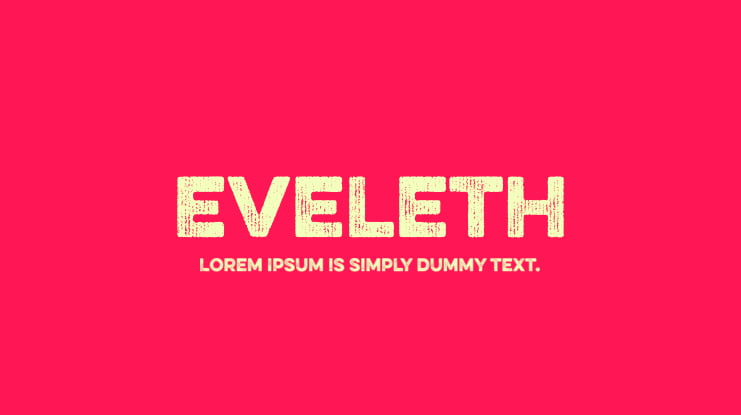Eveleth Font Family