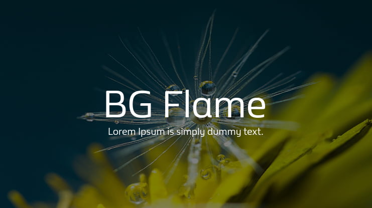 BG Flame Font Family