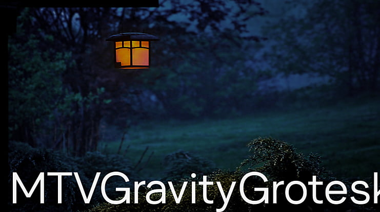 MTVGravityGrotesk Font Family