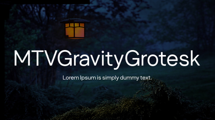 MTVGravityGrotesk Font Family