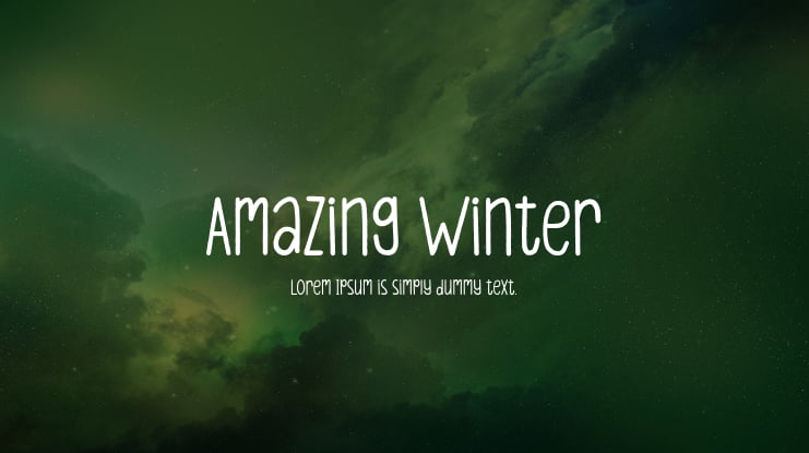 Amazing Winter Font