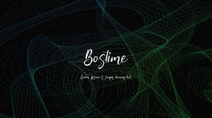 Bostime Font