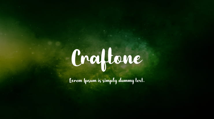 Craftone Font