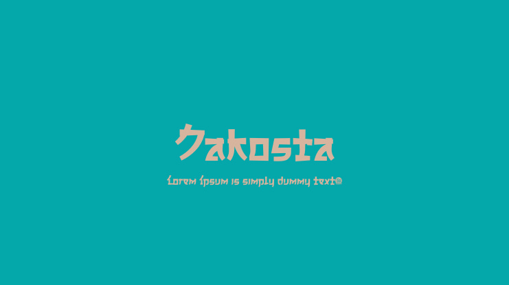 Jakosta Font