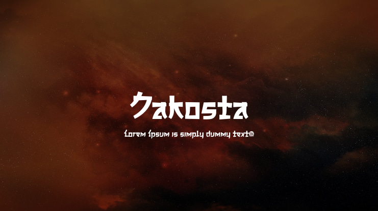 Jakosta Font