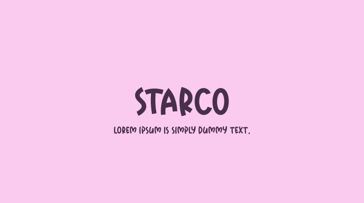 Starco Font