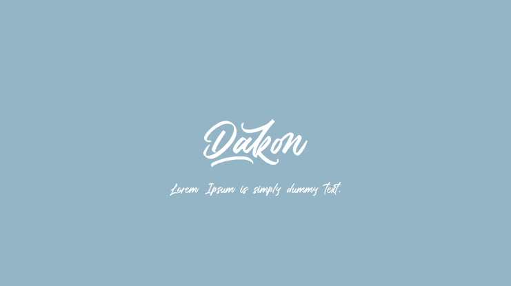 Dakon Font