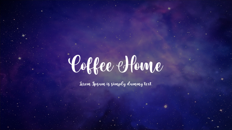 Coffee Home Font