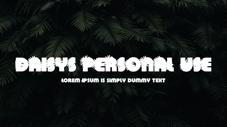 DAISYS PERSONAL USE Font Family