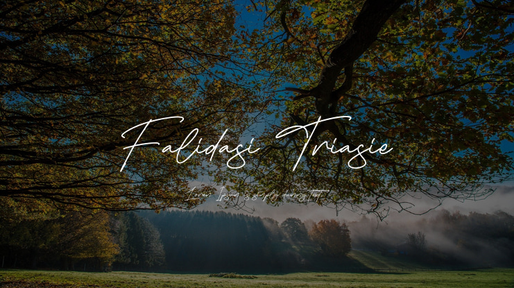 Falidasi Triasie Font