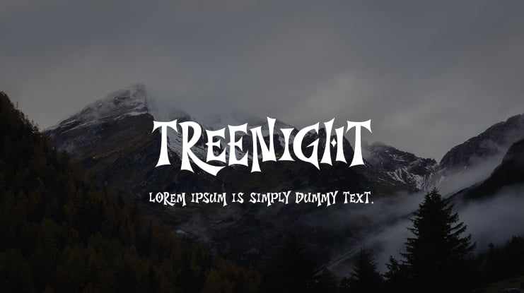 TreeNight Font