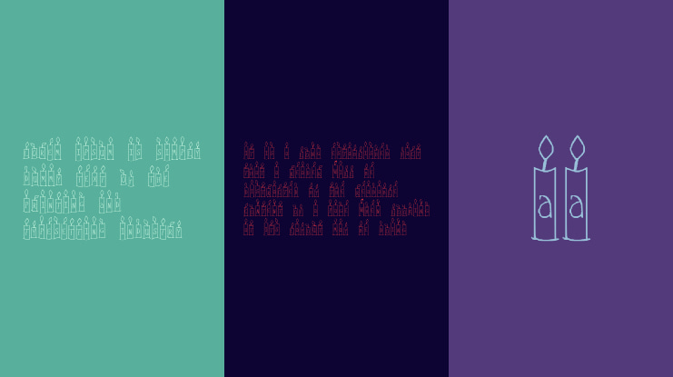 Happy Birthday Letter Candles Font