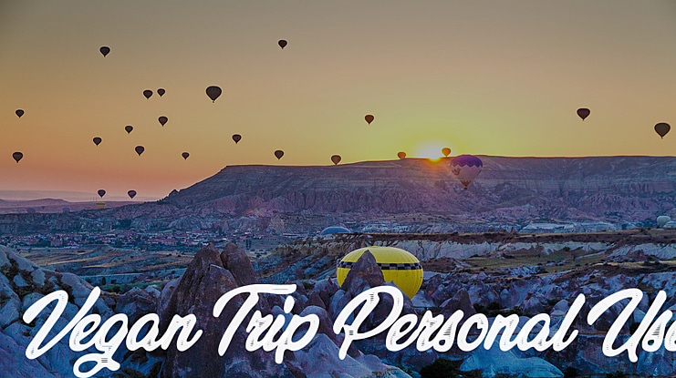 Vegan Trip Personal Use Font