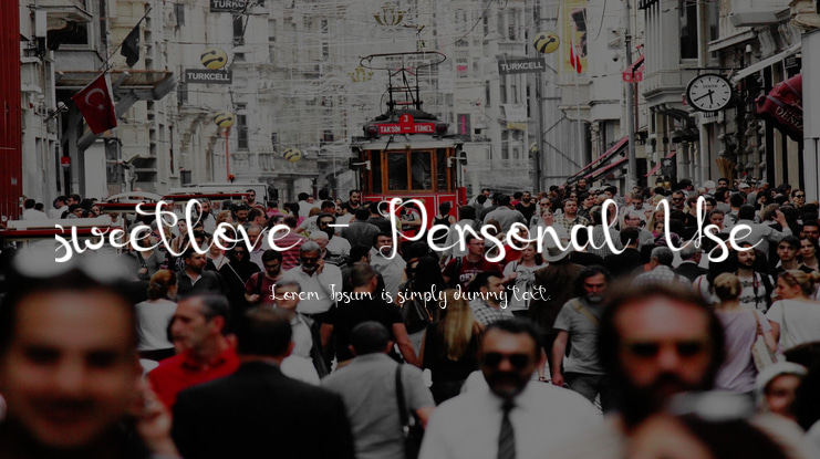 sweetlove - Personal Use Font