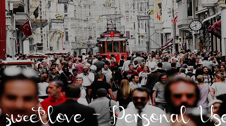 sweetlove - Personal Use Font