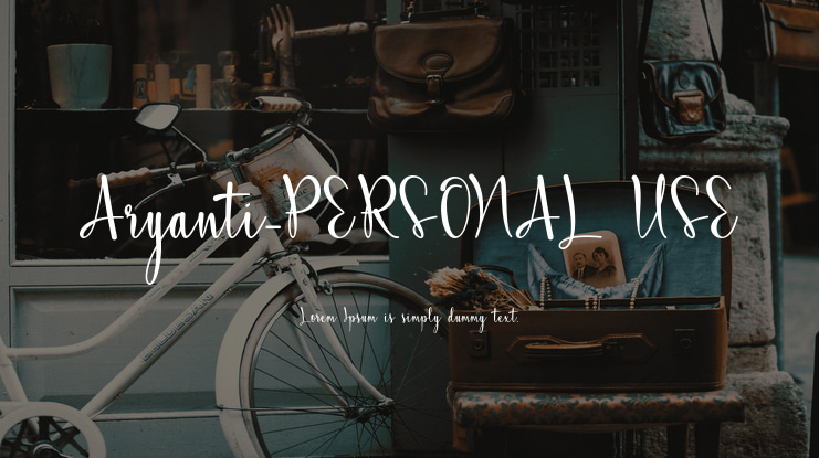 Aryanti-PERSONAL USE Font