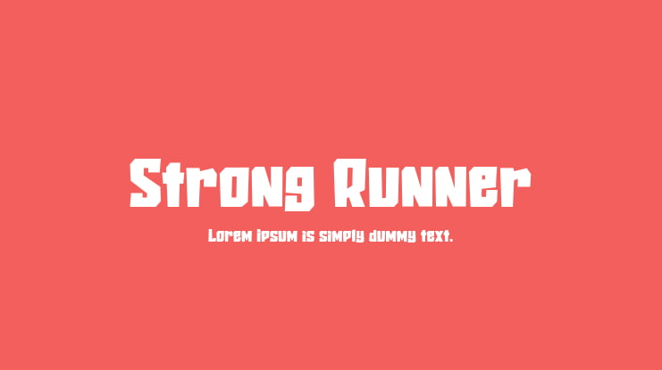 Strong Runner Font