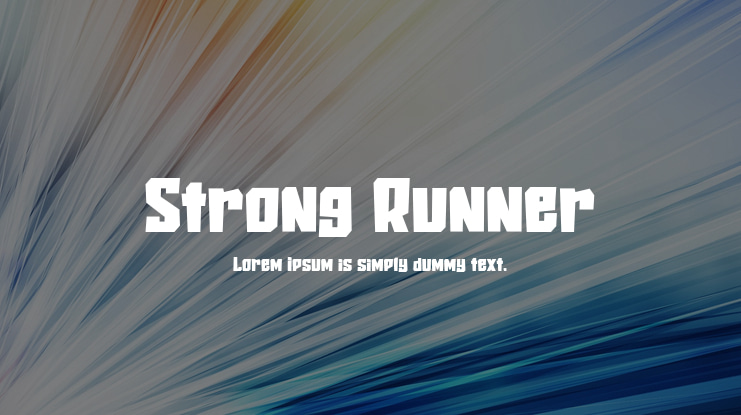 Strong Runner Font