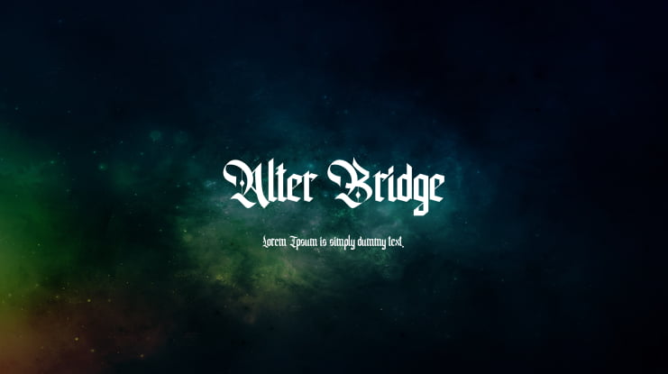 Alter Bridge Font
