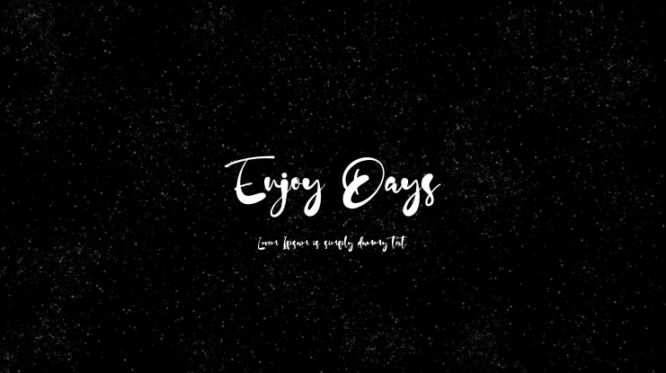 Enjoy Days Font