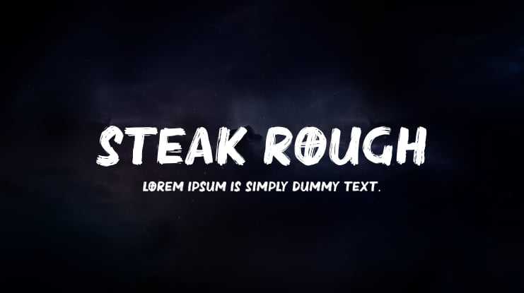 Steak Rough Font