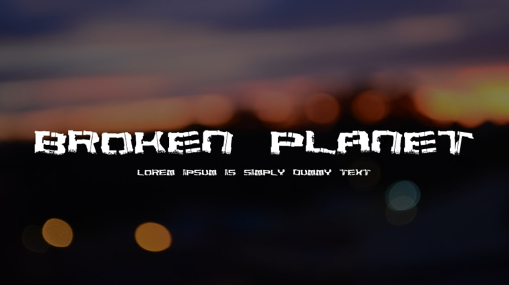 Broken Planet Font
