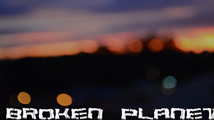 Broken Planet Font