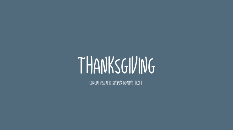 Thanksgiving Font
