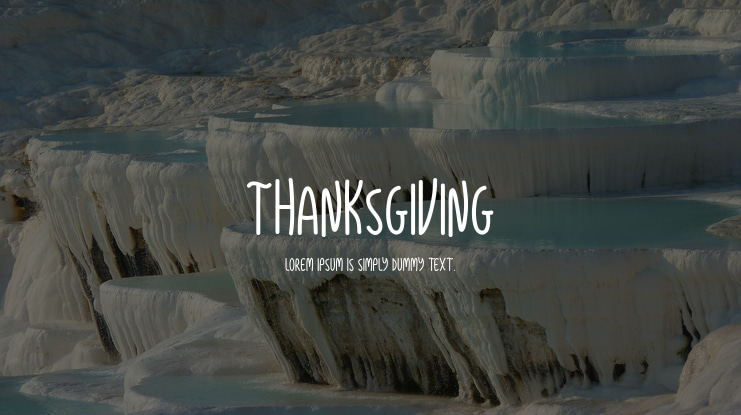 Thanksgiving Font