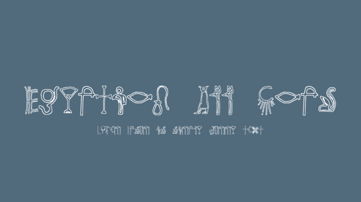 Egyptian All Caps Font