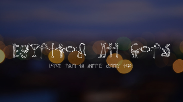 Egyptian All Caps Font